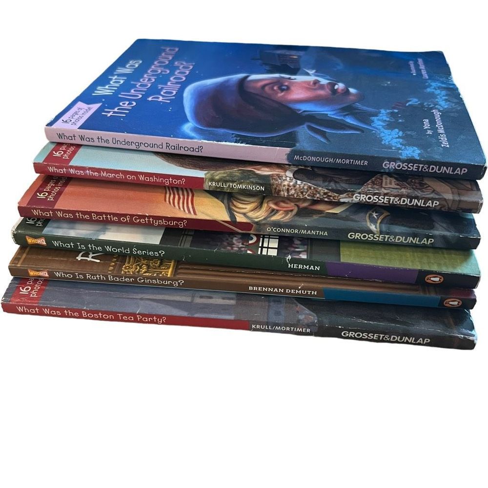 Who is Who Was What Was What Is 6 Children's Biography & History Chapter‎ Books